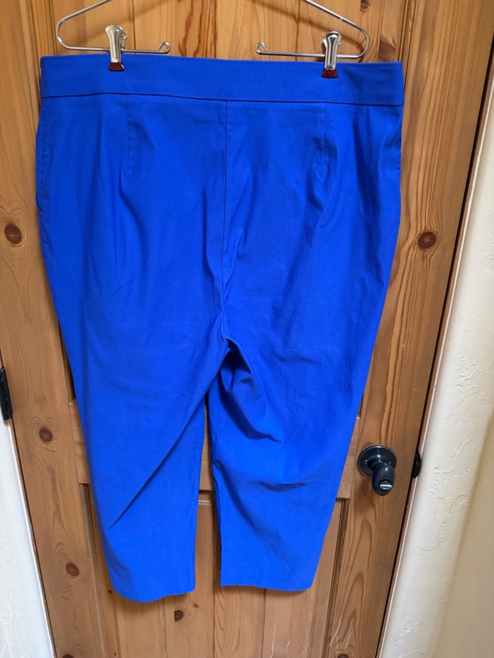 Rafaella Bright Cobalt Blue Ankle Crop Pants - Picture 4 of 8